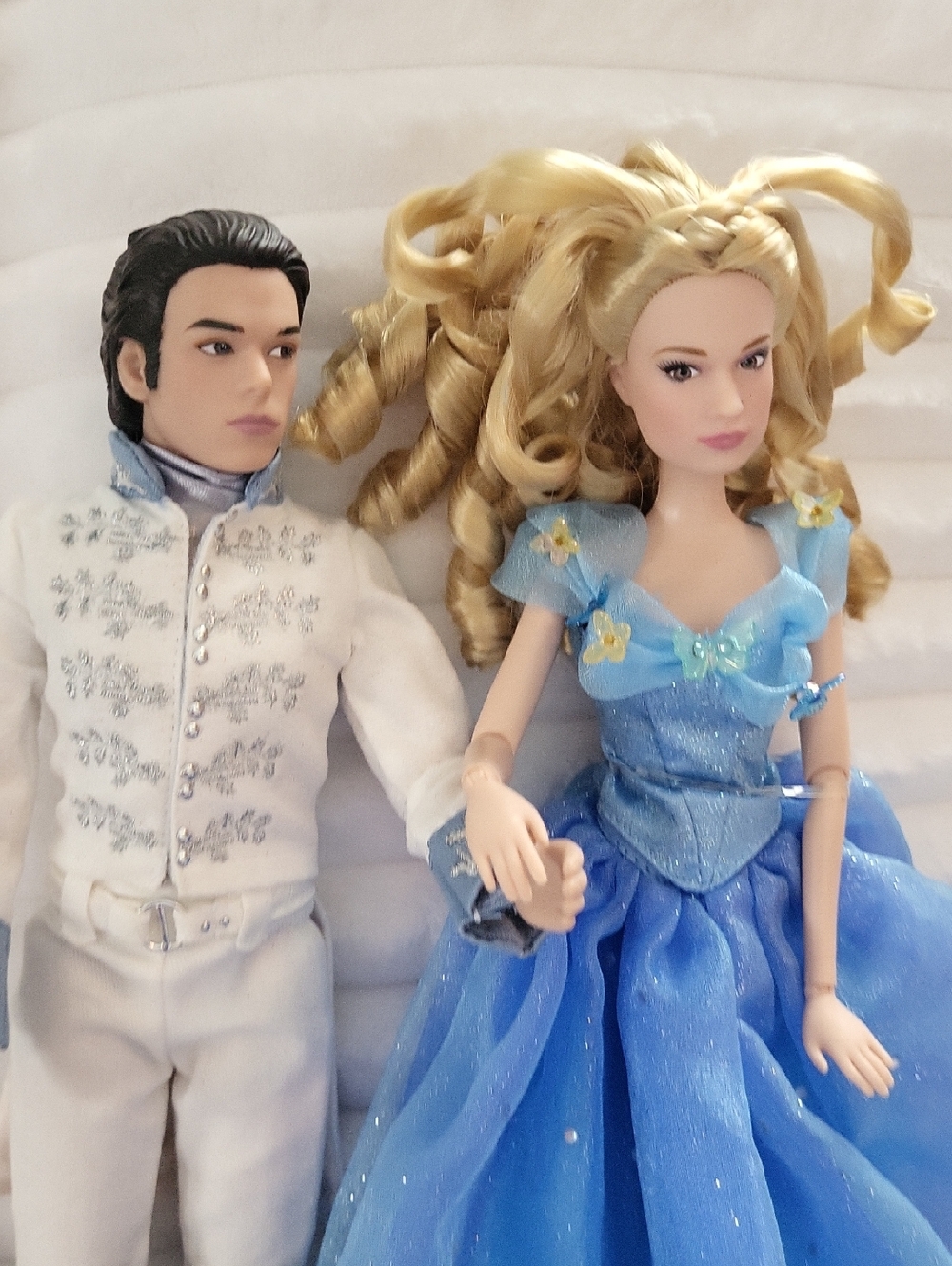 Disney Store Live Action 2015 Cinderella&Prince Movie Doll Set Exclusive Rare